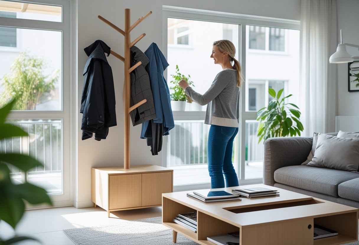 Praktiske løsninger til hjemmet fra bøjlestativer til sofabord med opbevaring